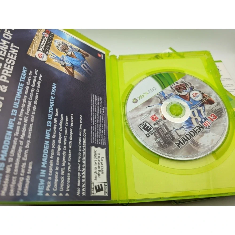 Madden NFL Lot 09‎ 10 11 12 13 (Microsoft Xbox 360, 2012) Tested Bundle